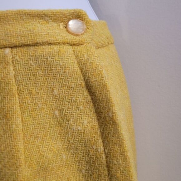 Vintage Union brand mustard Yellow pencil skirt - Picture 2 of 7